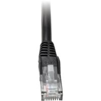 Eaton Tripp Lite Series N201-002-BK Cat6 Gigabit Snagless Molded (UTP) Ethernet Cable (RJ45 M/M), PoE, Black, 2 ft. (0.61 m) - patch
