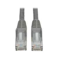 Eaton Tripp Lite Series N201-025-GY Cat6 Gigabit Snagless Molded (UTP) Ethernet Cable (RJ45 M/M), PoE, Gray, 25 ft. (7.62 m) - patch