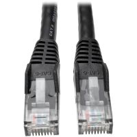 Eaton Tripp Lite Series N201-050-BK Cat6 Gigabit Snagless Molded (UTP) Ethernet Cable (RJ45 M/M), PoE, Black, 50 ft. (15.24 m)