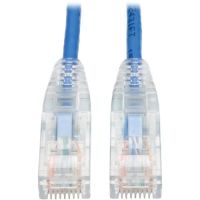 Eaton Tripp Lite Series N201-S06-BL Cat6 Gigabit Snagless Slim UTP Ethernet Cable (RJ45 M/M), PoE, Blue, 6 ft. (1.83 m) - patch