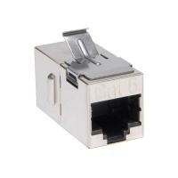 EATON TRIPP LITE SERIES N235-001-SH CAT6 STRAIGHT THROUGH MODULAR SHIELDED IN-LINE SNAP-IN C