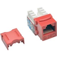 EATON TRIPP LITE SERIES N238-025-RD CAT6/CAT5E 110 STYLE PUNCH DOWN KEYSTONE JACK - RED, 25-