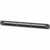 Eaton Tripp Lite Series N252-P24 Cat6 24-Port Patch Panel - PoE+ Compliant, 110/Krone, 568A/B, RJ45 Ethernet, 1U Rack-Mount