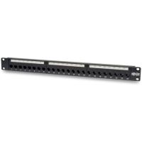 Eaton Tripp Lite Series N254-024 24-Port Cat6 Cat5 Patch Panel Feed Through Rackmount 568A/B RJ45 1URM TAA - patch panel
