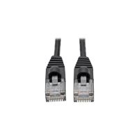 EATON TRIPP LITE SERIES N261-S01-BK CAT6A 10G SNAGLESS MOLDED SLIM UTP ETHERNET CABLE (RJ45