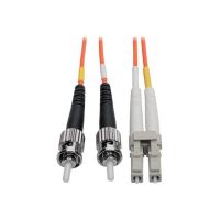 EATON TRIPP LITE SERIES N318-01M DUPLEX MULTIMODE 62.5/125 FIBER PATCH CABLE (LC/ST), 1M