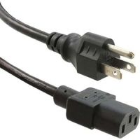 ENET N515-C13-25F-ENC 5-15P - C13 25FT BLACK POWER CORD