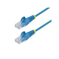 STARTECH N6PAT2BLS 2FT BLUE SLIM CAT6 ETHERNET CABLE, SNAGLESS, 100W POE, UTP, LSZH, 28AWG BARE COP