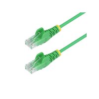 STARTECH N6PAT50GNS 50FT GREEN SLIM CAT6 ETHERNET CABLE, SNAGLESS, 100W POE, UTP, LSZH, 28AWG BARE C