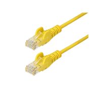 STARTECH N6PAT50YLS 50FT YELLOW SLIM CAT6 ETHERNET CABLE, SNAGLESS, 100W POE, UTP, LSZH, 28AWG BARE