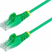 StarTech N6PAT6GNS CAT6 100W PoE UTP LSZH 28AWG Snagless Slim Pure Bare Copper Patch Cable, Green, 6ft