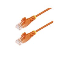 STARTECH N6PAT6ORS 6FT ORANGE SLIM CAT6 ETHERNET CABLE, SNAGLESS, 100W POE, UTP, LSZH, 28AWG BARE C