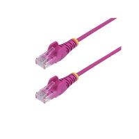 STARTECH N6PAT6PKS 6FT PINK SLIM CAT6 ETHERNET CABLE, SNAGLESS, 100W POE, UTP, LSZH, 28AWG BARE COP