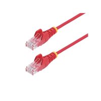 STARTECH N6PAT6RDS 6FT RED SLIM CAT6 ETHERNET CABLE, SNAGLESS, 100W POE, UTP, LSZH, 28AWG BARE COPP