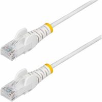 StarTech N6PAT6WHS CAT6 100W PoE UTP LSZH 28AWG Snagless Slim Pure Bare Copper Patch Cable, White, 6ft