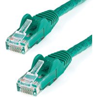 StarTech  12ft CAT6 Ethernet Cable - Green CAT 6 Gigabit Ethernet Wire -650MHz 100W PoE RJ45 UTP Network/Patch Cord Snagless w/Strain Relief Fluke Tested/Wiring is UL Certified/TIA - N6PATCH12GN