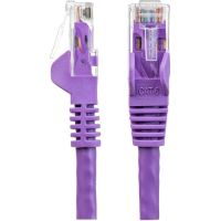 STARTECH N6PATCH150PL 150FT PURPLE CAT6 ETHERNET CABLE DELIVERS MULTI GIGABIT 1/2.5/5GBPS & 10GBPS UP