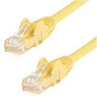 STARTECH N6PATCH150YL 150FT YELLOW CAT6 ETHERNET CABLE DELIVERS MULTI GIGABIT 1/2.5/5GBPS & 10GBPS UP