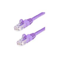 StarTech 15ft CAT6 Ethernet Cable Purple Snagless UTP CAT 6 Gigabit Cord/Wire 100W PoE 650MHz - N6PATCH15PL