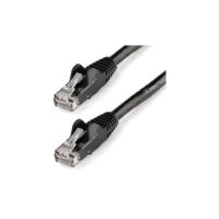 StarTech 25ft CAT6 Ethernet Cable Black Snagless UTP CAT 6 Gigabit Cord/Wire 100W PoE 650MHz - N6PATCH25BK