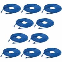 StarTech 25 ft. CAT6 Ethernet Cable - 10 Pack - ETL Verified - Blue CAT6 Patch Cord - Snagless RJ45 - UTP - N6PATCH25BL10PK