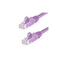 StarTech 25ft CAT6 Ethernet Cable Purple Snagless UTP CAT 6 Gigabit Cord/Wire 100W PoE 650MHz - N6PATCH25PL