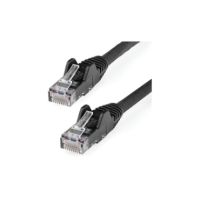 StarTech 6in CAT6 Ethernet Cable Black Snagless UTP CAT 6 Gigabit Cord/Wire 100W PoE 650MHz - N6PATCH6INBK