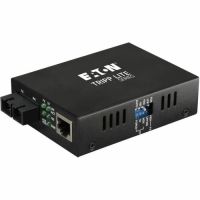 EATON TRIPP LITE SERIES N784-001-SC GIGABIT MULTIMODE FIBER TO ETHERNET MEDIA CONVERTER, 10/