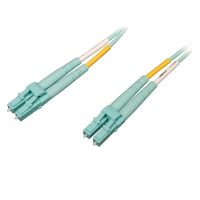 Eaton Tripp Lite N820-15M-OM4 Series 100G Duplex Multimode 50/125 OM4 LSZH Fiber Optic Cable (LC/LC), Aqua, 15 m - patch cable - 15.2