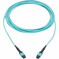 Tripp Lite N845A-05M-12TAA - Fiber Optic Cable - 5 m - OM4 - 12 Fiber - Multimode - Type A Polarity - Aqua - TAA Compliant