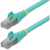 StarTech NLAQ-35F-CAT6A-PATCH 35ft Cat6a Ethernet Patch Cable, Aqua, LSZH, 10GbE, 500MHz