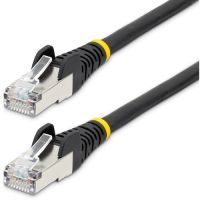 STARTECH NLBK-3F-CAT6A-PATCH 3FT CAT6A ETHERNET CABLE - BLACK - LOW SMOKE ZERO HALOGEN (LSZH) - 10GBE 500MHZ