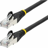 StarTech NLBK-75F-CAT6A-PATCH CAT6A S FTP LSZH 10GbE 500MHz 100W PoE++ Ethernet Patch Cable, Black, 75ft
