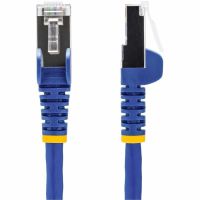 StarTech 1ft Blue CAT8 Ethernet Cable, Snagless RJ45, 25G/40G, 2000MHz, 100W PoE++, S/FTP, 26AWG Pure Bare Copper Wire, LSZH, Shielded Network Patch Cord w/Strain Reliefs, Fluke Channel Tested - NLBL-1F-CAT8-PATCH