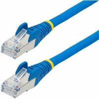StarTech NLBL-50F-CAT6A-PATCH 50ft Blue Cat6a Ethernet Cable, Snagless RJ45, 10Gb, 100W PoE, S/FTP, LSZH