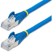 STARTECH NLBL-7F-CAT6A-PATCH 7FT CAT6A ETHERNET CABLE - BLUE - LOW SMOKE ZERO HALOGEN (LSZH) - 10GBE 500MHZ 1