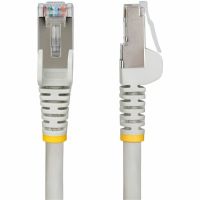 StarTech 50ft Gray CAT6a Ethernet Cable, Snagless RJ45, 10G, 100W PoE, S/FTP, 500MHz, 27AWG Pure Bare Copper, LSZH - NLGR-50F-CAT6A-PATCH