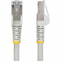 STARTECH NLGR-6F-CAT6A-PATCH 6FT GRAY CAT6A ETHERNET CABLE, SNAGLESS RJ45, 10G, 100W POE, S/FTP, LSZH, 27AWG