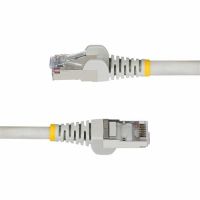 StarTech NLGR-75F-CAT6A-PATCH 75ft Gray Cat6a Ethernet Cable, Snagless RJ45, 10Gb, 100W PoE, S/FTP, LSZH