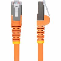 StarTech 1ft Orange CAT6a Ethernet Cable, Snagless RJ45, 10G, 100W PoE, S/FTP, 500MHz, 27AWG Pure Bare Copper, LSZH - NLOR-1F-CAT6A-PATCH