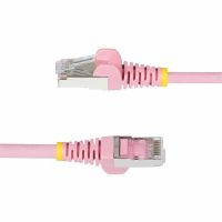 STARTECH NLPN-6F-CAT6A-PATCH 6FT PINK CAT6A ETHERNET CABLE, SNAGLESS RJ45, 10G, 100W POE, S/FTP, LSZH, 27AWG