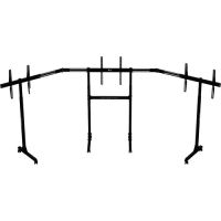 Next Level Racing NLR-A010 Adjustable Triple Stand, Up to 65" Monitor, Matte Black (NLR-A010)