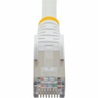 StarTech NLWH-100F-6A-PATCH 100ft White Cat6a Ethernet Cable, Snagless RJ45, 10Gb, 100W PoE, S/FTP, LSZH
