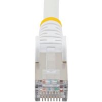 STARTECH NLWH-2F-CAT6A-PATCH 2FT CAT6A ETHERNET CABLE - WHITE - LOW SMOKE ZERO HALOGEN (LSZH) - 10GBE 500MHZ