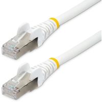 StarTech NLWH-35F-CAT6A-PATCH 35ft White Cat6a Ethernet Patch Cable, LSZH, 10GbE, 500MHz