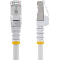 STARTECH NLWH-7F-CAT6A-PATCH 7FT CAT6A ETHERNET CABLE - WHITE - LOW SMOKE ZERO HALOGEN (LSZH) - 10GBE 500MHZ