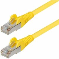 STARTECH NLYL-10F-CAT6A-PATCH 10FT YELLOW CAT6A ETHERNET CABLE, SNAGLESS RJ45, 10G, 100W POE, S/FTP, LSZH, 27A