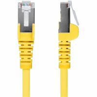 StarTech 1ft Yellow CAT6a Ethernet Cable, Snagless RJ45, 10GbE, 100W PoE++, S/FTP, LSZH, 27AWG Pure Bare Copper Wire, 500MHz, Shielded Network Patch Cord w/Strain Reliefs, Fluke Tested/ETL Verified - NLYL-1F-CAT6A-PATCH