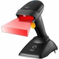 Adesso NuScan 2500 Bluetooth & 2.4GHz Wireless Antimicrobial 2D Barcode Scanner