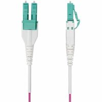 STARTECH OM4RLCLC5M 5M (16.4FT) LC TO LC (UPC) OM4 MULTIMODE FIBER OPTIC CABLE, ERIKA VIOLET, 50/125